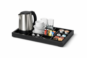 Bandeja de cafetería de habitación 35 x 25 cm con 6 compartimentos