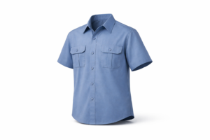 Camisa de servicio de manga corta con 2 bolsillos