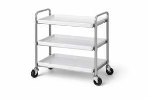 Carro auxiliar de spa de 3 bandejas de 60 x 40 cm