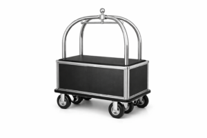 Carro de equipaje con plataforma cerrada y 6 ruedas 120 cm