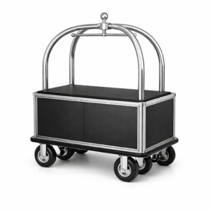 Carro de equipaje con plataforma cerrada y 6 ruedas 120 cm