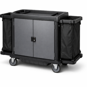 Carro de housekeeping cerrado con cerradura de 110 cm