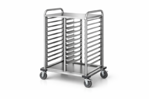 Carro portabandejas apilable para banquetes