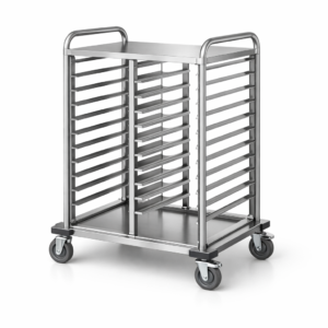 Carro portabandejas apilable para banquetes