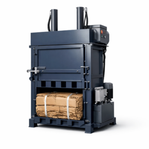 Compactadora vertical de cartón para balas de 40 kg