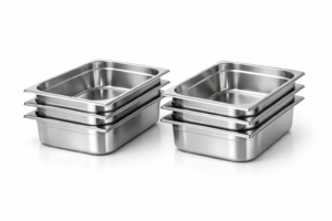 Cubas gastronorm GN 1/1 de acero inoxidable, juego de 6