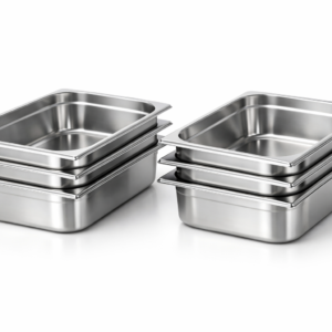 Cubas gastronorm GN 1/1 de acero inoxidable, juego de 6