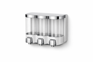 Dispensador de pared de 3 cámaras de 300 ml