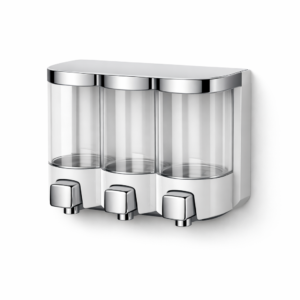 Dispensador de pared de 3 cámaras de 300 ml