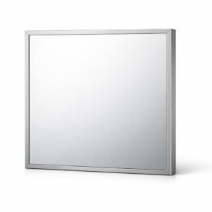 Espejo antivaho de pared 45 cm con marco de aluminio