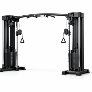 Estación de poleas cruzadas con 2 columnas de 100 kg