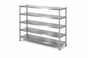 Estantería de acero inoxidable 5 niveles 150 cm