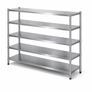 Estantería de acero inoxidable 5 niveles 150 cm