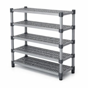 Estantería ventilada de polímero 5 niveles 120 x 60 cm