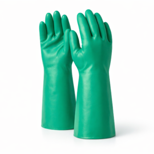 Guantes de protección química de nitrilo de 33 cm