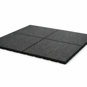 Juego de 4 losetas de caucho de 15 mm de 100 x 100 cm