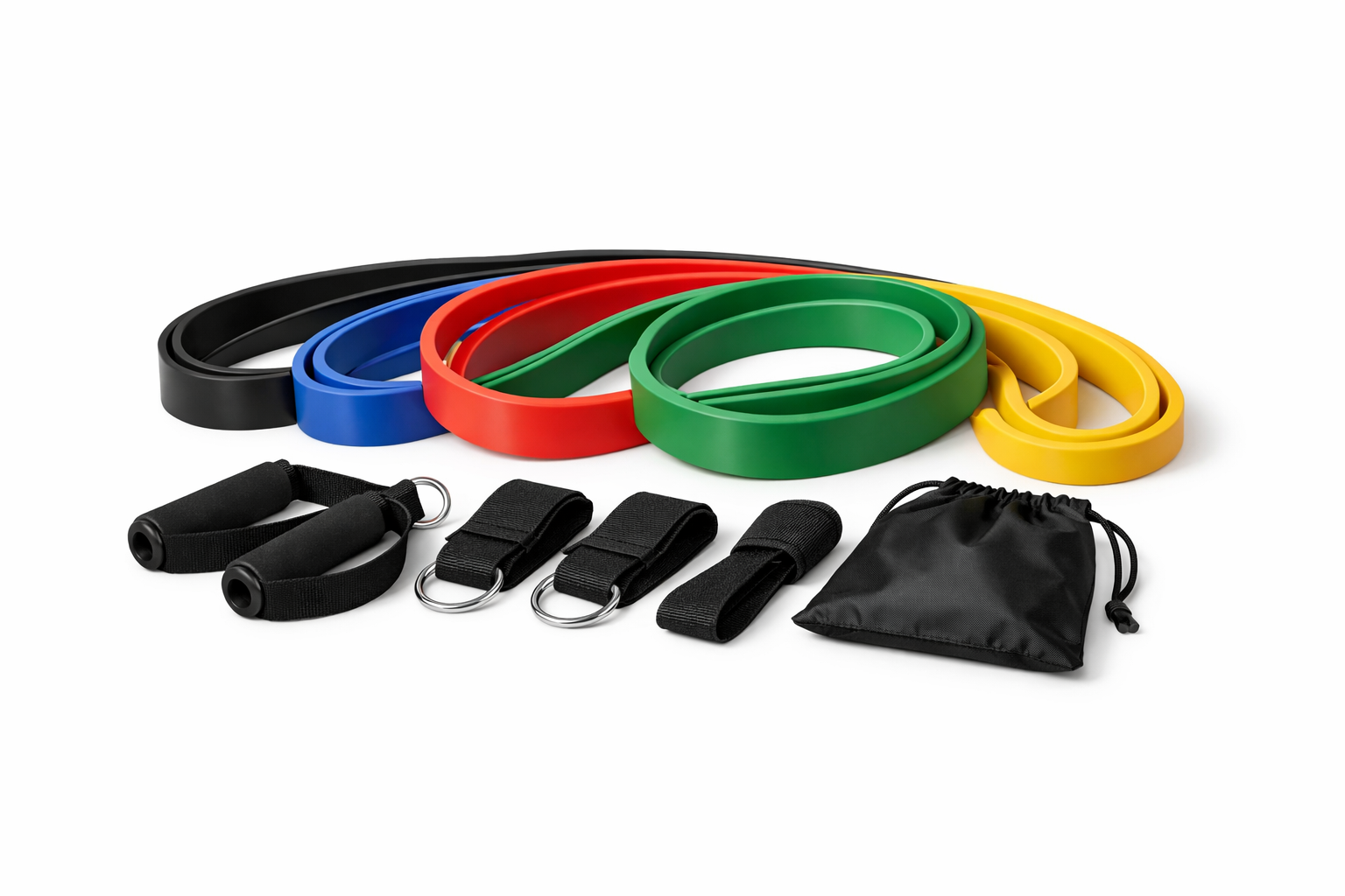 Juego de 5 bandas elásticas de resistencia de 208 cm