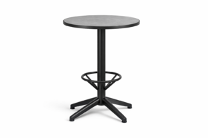 Mesa alta de bar para exterior de 110 cm de altura y 70 cm de diámetro
