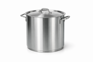 Olla alta de acero inoxidable 50 litros con tapa