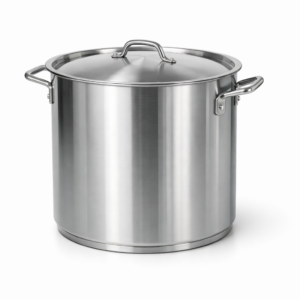 Olla alta de acero inoxidable 50 litros con tapa