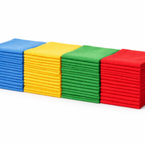 Paños de microfibra codificados por color de 40 x 40 cm, paquete de 50