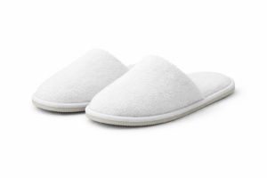 Pantuflas cerradas de rizo con suela antideslizante de 3 mm