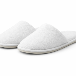 Pantuflas cerradas de rizo con suela antideslizante de 3 mm
