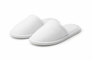 Pantuflas cerradas de rizo con suela antideslizante de 5 mm