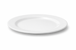 Plato llano de melamina 27 cm para servicio de exterior