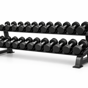 Rack de mancuernas de 2 niveles para 10 pares