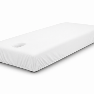 Sábana bajera ajustable para camilla de 200 x 90 cm en algodón de 180 hilos