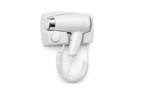 Secador de pared 1200 W con pulsador y soporte fijo