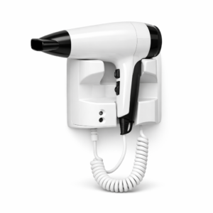 Secador mural tipo pistola 1500 W con base de apoyo
