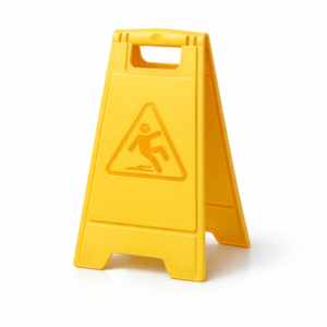 Señal plegable de piso mojado de 60 cm a 2 caras