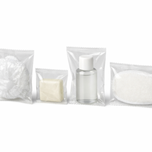 Set de amenidades de spa de 4 piezas en bolsa individual