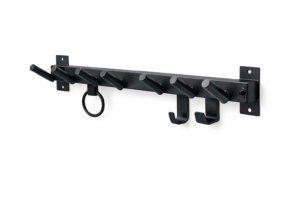 Soporte mural de 8 posiciones para bandas y accesorios