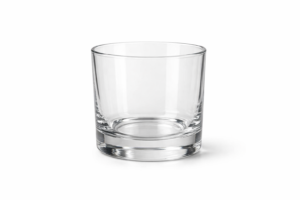 Vaso corto de 300 ml con base gruesa para destilados