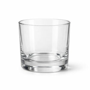 Vaso corto de 300 ml con base gruesa para destilados