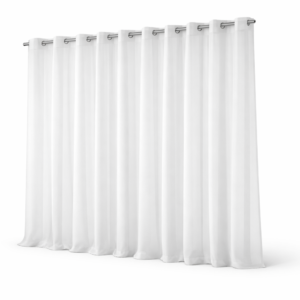 Visillo traslúcido ignífugo 300 x 280 cm en poliéster